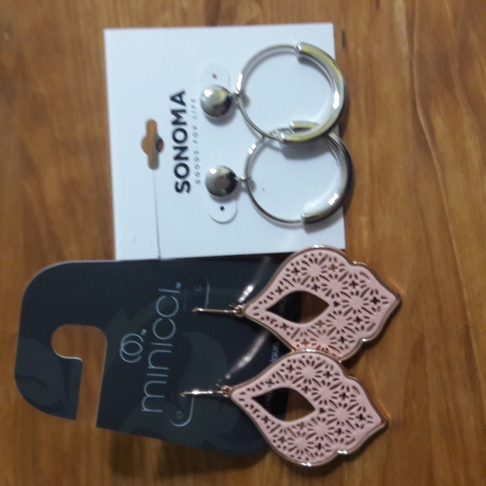 Sonoma Minicci Women Earings 2 pairs bundle